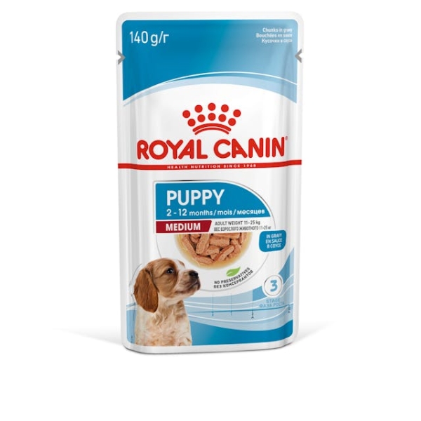 Royal Canin Medium Puppy Gravy Yavru Köpek Yaş Maması 140 Gr 10 Lu - 1