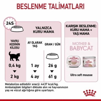 Royal Canin Mother Babycat Yavru Kedi Maması 400 Gr - 4