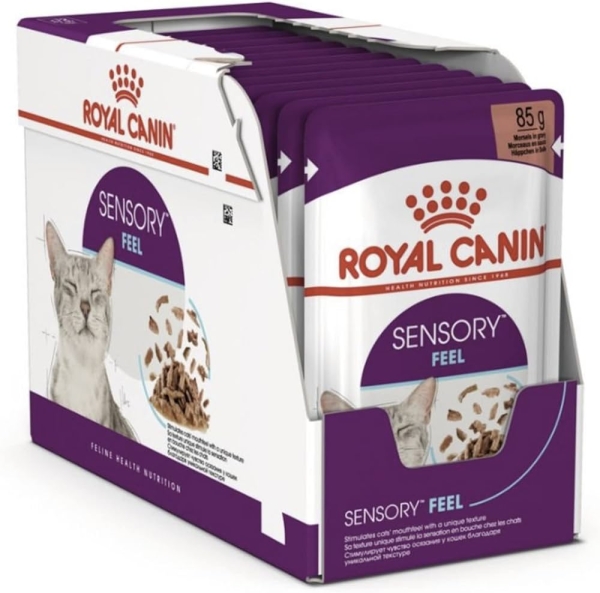 Royal Canin Sensory Feel Pouch Yetişkin Kedi Yaş Maması 85 Gr 12 Li - 1