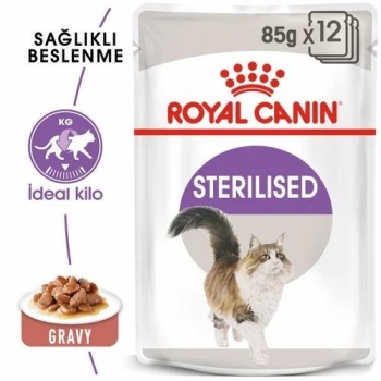 Royal Canin Sterilised Gravy Kısırlaştırılmış Kedi Yaş Maması 85 Gr 12 Li - 3