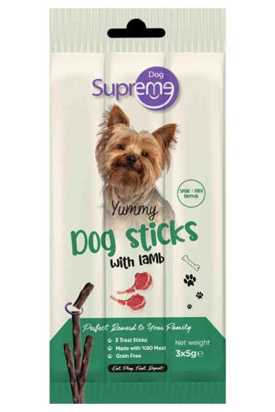 Supreme Dog Kuzu Etli Ödül Çubuğu 3x5 Gr - 1