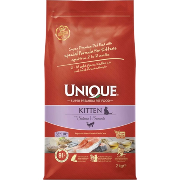 UNIQUE ADULT HAIRBALL&DERMA CONTROL CAT WITH 2 KG - 1