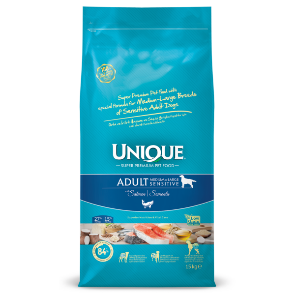 Unique Medium Large Adult Somonlu Yetişkin Köpek Maması 15 Kg - 1