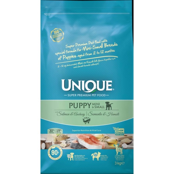 Unique Puppy Mini Small Somonlu ve Hamsili 3 KG - 1