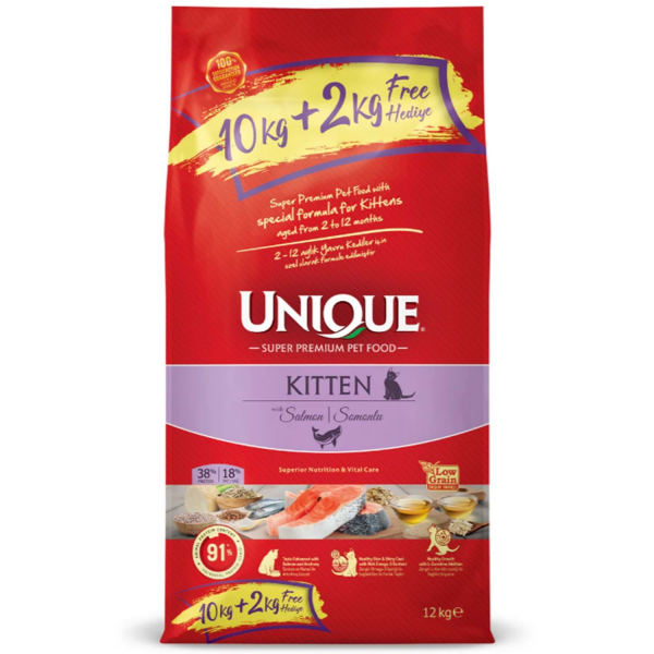 Unıque Yavru Kedi Maması Somonlu 10+2 Kg - 1